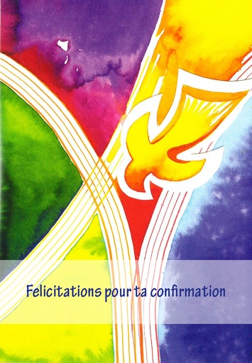 [CRT-50COM31822] Wenskaart Félicitations...confirmation - 12x17cm/cello+omsl