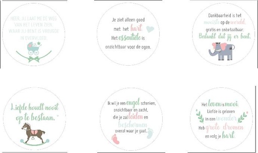 [DBL-41NL06] Gebetswrfel hollandisch 49mm/weiss - Dankbaarheid ....