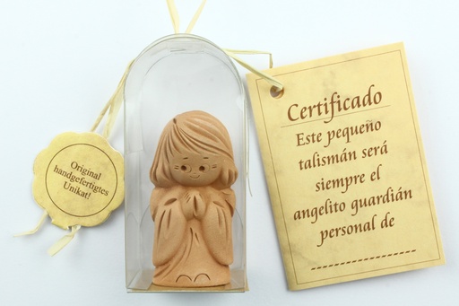 [ENG-018990SP] Ange gardien terre cuite/cello - Espagnol