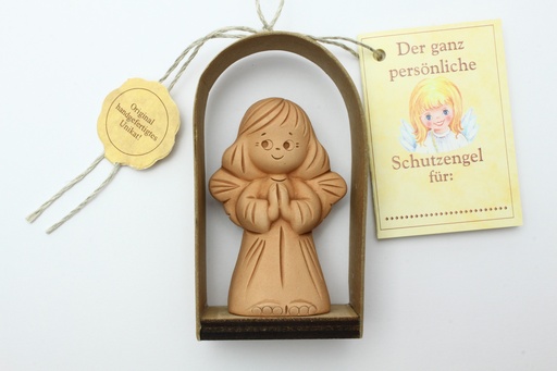 [ENG-01TC107DE] Ange gardien debout TC -  texte allemand - H=8,5cm