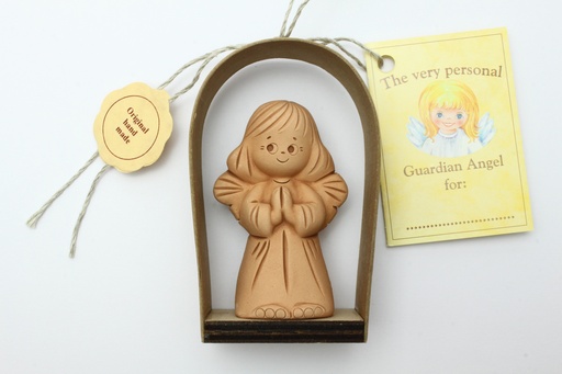 [ENG-01TC107EN] Ange gardien debout TC -  texte anglais - H=8,5cm