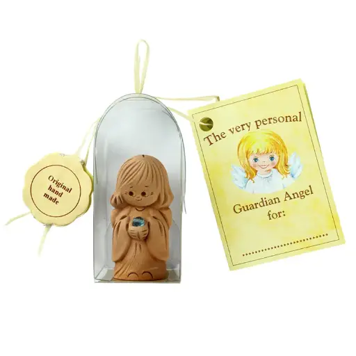 [ENG-01TC117EN] Beschermengel TC /imm. cristal steentje - in cello verpakking - Engelse tekst - assorti