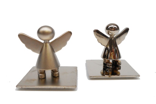 [ENG-02RVS212D] Ange Gardien magnétique - inox/display de 12 - Allemand (30x30mm)