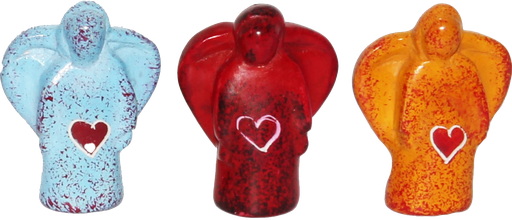 [ENG-17M043] Mini-Herzengel aus Speckstein - I043