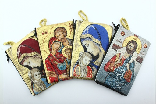 [ETU-20MB] Assortiment (4) étuis … chapelet/icône (105x70mm)