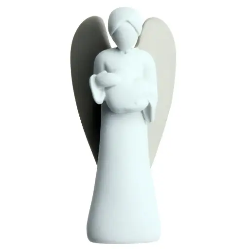 [BLD-99M06] Engel Herz - Poly/Weiss - 9cm