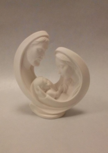 [BLD-99M01] Statue Ste Famille - résine/blanche - 8cm