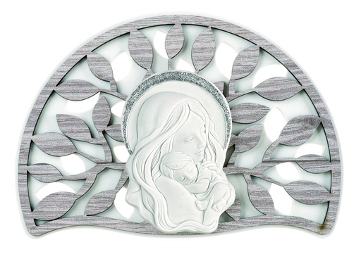 [GIR-82RECDL1] CADRE DEMI LUNE 18.5*13 VIERGE A L ENFANT ME1758