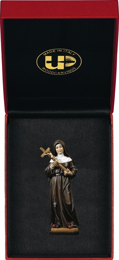 [GIR-82SB 4] Statuette bois Sainte Rita de Cascia 8cm