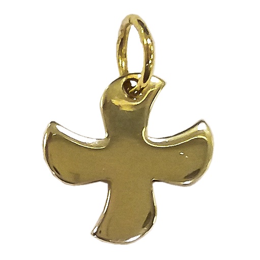 [HKP-48M3136] Croix Taizé -Ag 925‰ Plaqué Or 3μm (15x15mm)