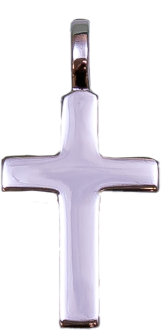 [HKZ-52CR139] Kreuz silber 925 rhodiert (12x18mm)