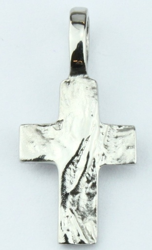 [HKZ-52CR290] Croix "sueno" - Argent 925‰ rhodié (8x12mm)
