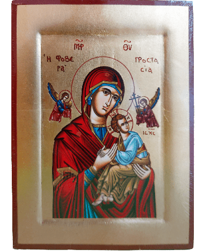 [IKO-13B2ADB] Icône lithographie/bord - Perp. Secours (140x185mm) 