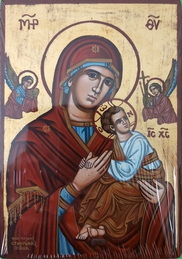 [IKO-13P1ADB] H3/2OL - ICON Hand Painted (13x19) - Perpetual Help with ang