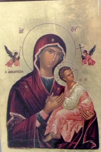 [IKO-35S1ADB] Zeefdrukikoon/slagmetaal - Altijddurende Bijstand - 6x9cm