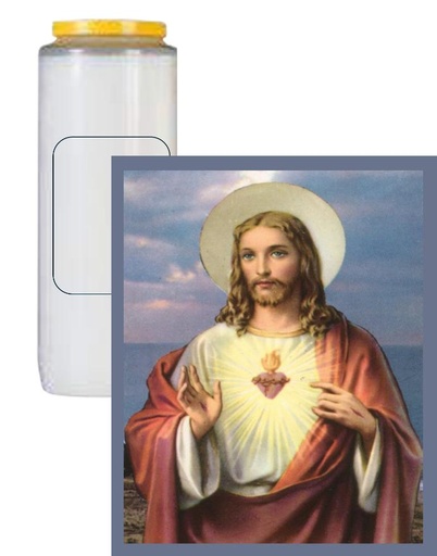 [KAA-20NVWTHHJ] Bougie neuvaine Sacré Coeur Jésus