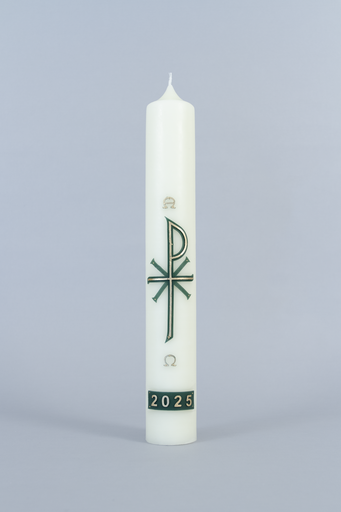 [KAA-23PK3KGF] Paaskaars - 3,2kg - 80/800mm met relief Pax symbool/Groen