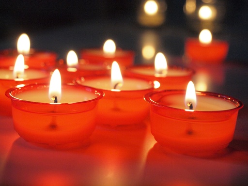 [KAA-33TLR7H] Bougie 20h blanche - Lot de 3 + 1 gratuit