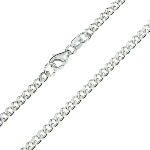 [KET-11ZB4555] Ketting gourmet - zilver 925 (55cm)