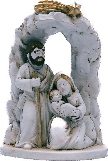 [KGR-35FAM87] Blokgroep kunsthars/gebroken wit H 5,5x8cm