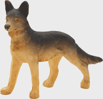 [KGR-47HND05T037] Herdershond - polystone H 5,5cm