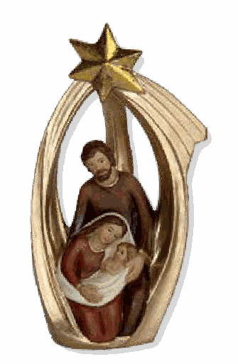 [KGR-47K067-6] Nativité avec comète - résine - H 6,2 cm