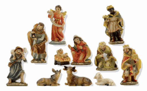 [KGR-47K120] Krippenfiguren - H 5cm 