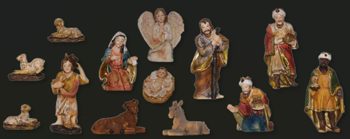 [KGR-47K153] Nativity Figures - H 8cm 