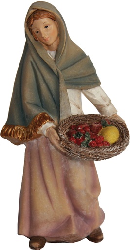 [KGR-47K182-40] Maid With Fruit Basket - Group 9cm 