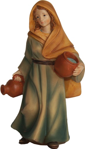 [KGR-47K182-42] Dienstmeisje Met Twee Kannen - Groep 9cm 