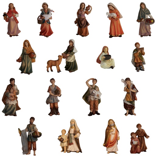 [KGR-47K182Z] Crèche De Saint-Marc - 18 Figurines Supplémentaires - Groupe 9cm 