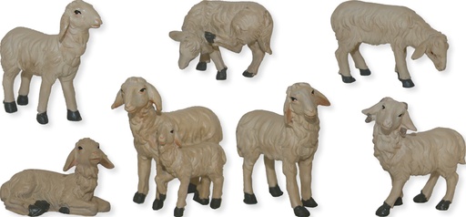 [KGR-47T089-9] Schaap (7-delig) - Groep 7-9cm /3,9cm