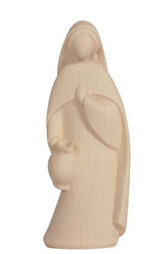 [KGR-57PDELE10N] Porteuse d'eau 'LE-collection' - bois sculpté/natur - H 10cm