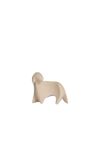 [KGR-57SLAD09N] Linkskijkend schaap/design (fig. 9cm) - houtsnijwerk/natuur