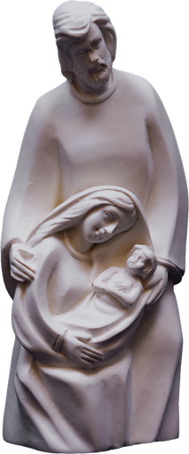 [KGR-72FAM8] H Famillie Blokgroepje - 12cm - polystone/wit