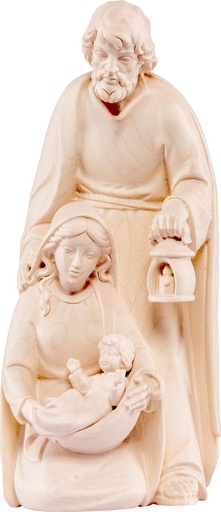 [KGR-75FAM12N] Nativité (2 pcs) - bois sculpté/natur - H 12cm 