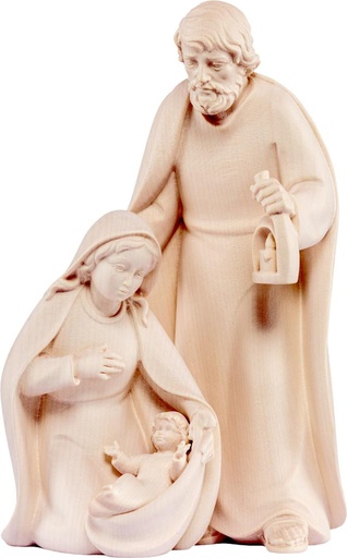 [KGR-75FAMA12N] Nativité (3 pcs) - bois sculpté/natur - H 12cm 