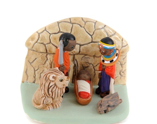 [KGR-85AFR] Kerstgroep "Afrika" - 7x9cm