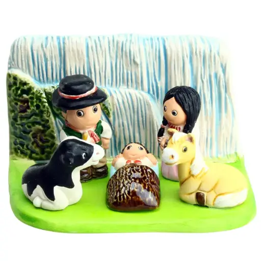 [KGR-85ARG] Crèche du monde 'Argentine' - 7x9cm