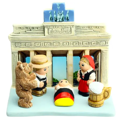 [KGR-85BER] Crèche du monde - 'Berlin' - 7x9cm