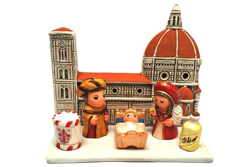 [KGR-85FIR] Crèche du monde 'Firenze' - 7x9cm