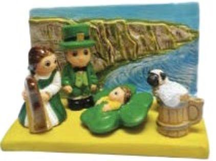 [KGR-85IER] Crèche du monde ' Ireland' - 7x9cm