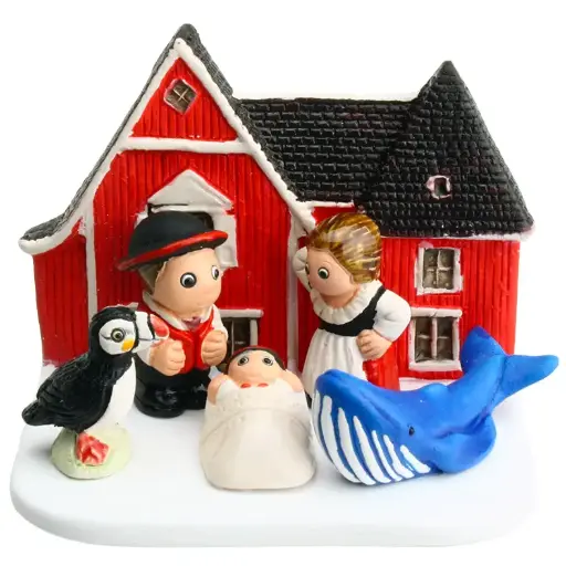 [KGR-85ISL] Kerstgroep "Ijsland" - 7x9cm