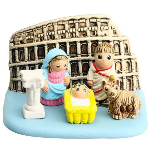 [KGR-85ITA] Kerstgroep "Italië/Rome" - 7x9cm