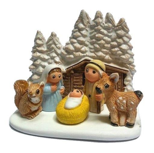 [KGR-85LAP] Kerstgroep "Lapland" - 7x9cm