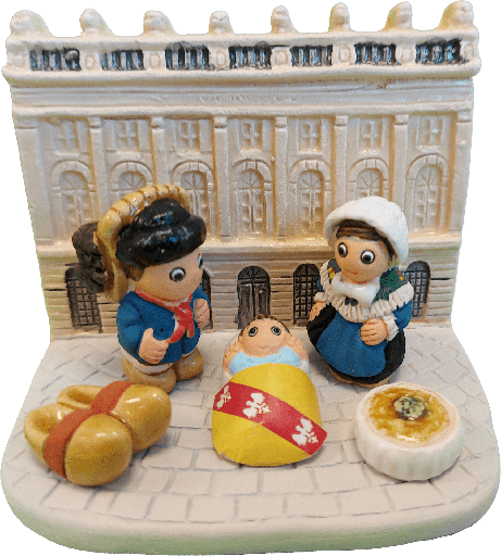 [KGR-85LOR] Crèche du monde - France/La Loraine - 7x9cm