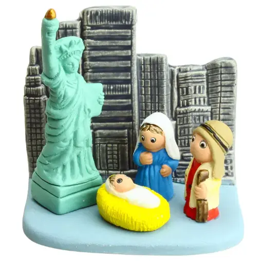 [KGR-85NEW] Kerstgroep "New York" - 7x9cm