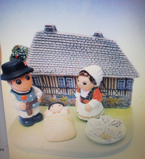 [KGR-85NORM] Crèche du monde 'France/Normandie' - 7x9cm