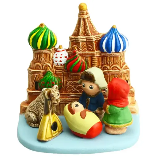 [KGR-85RUS] Kerstgroep "Rusland" - 7x9cm