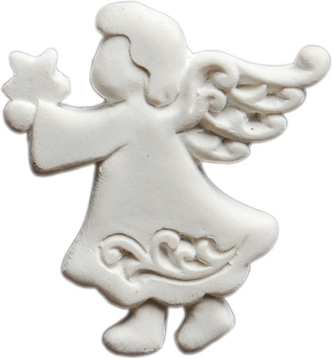 [KGR-92ENG75WT] Ange en résine/blanc - H 4cm